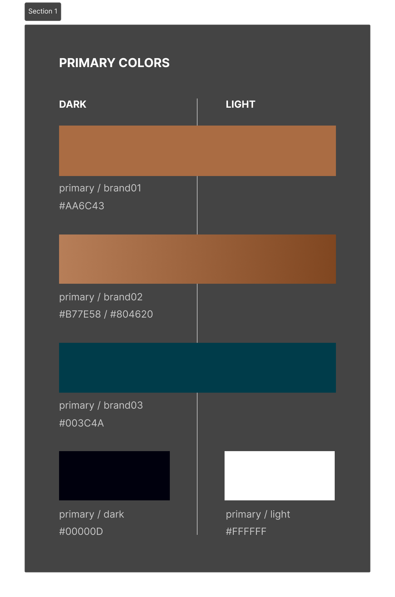Primary colours